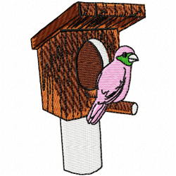 Bird Houses Embroidery Design 1 Bird Houses Embroidery Design 1